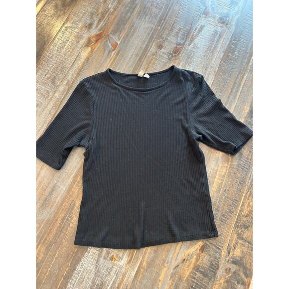 ASOS Black T Shirt Womens Size Medium 10 Stretch Basic T - Picture 1 of 6